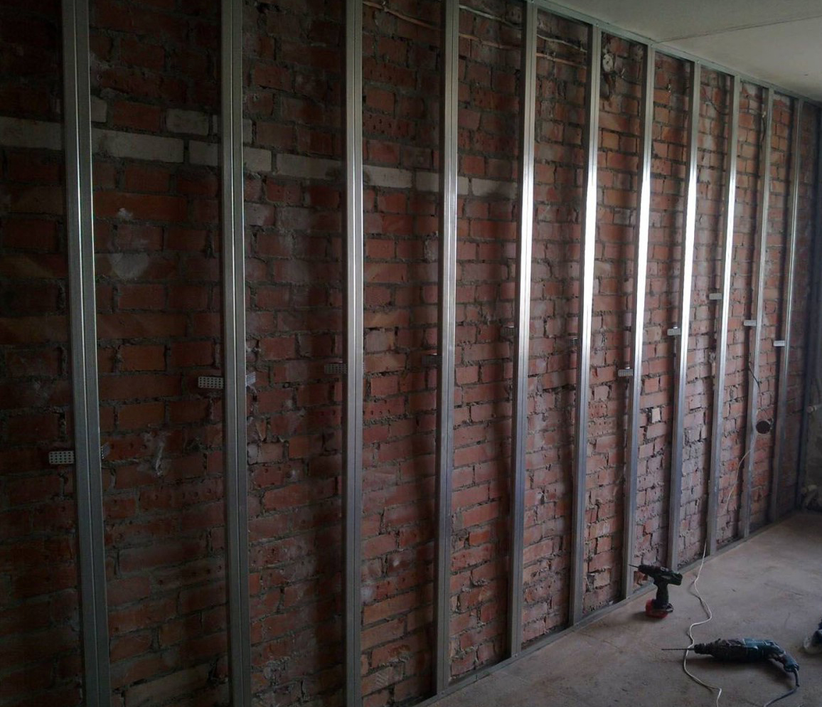 Стены из гипсокартона своими руками - строим каркасные стенки по фото и видео